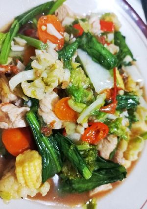 Foto resep Capcay Ayam Sederhana