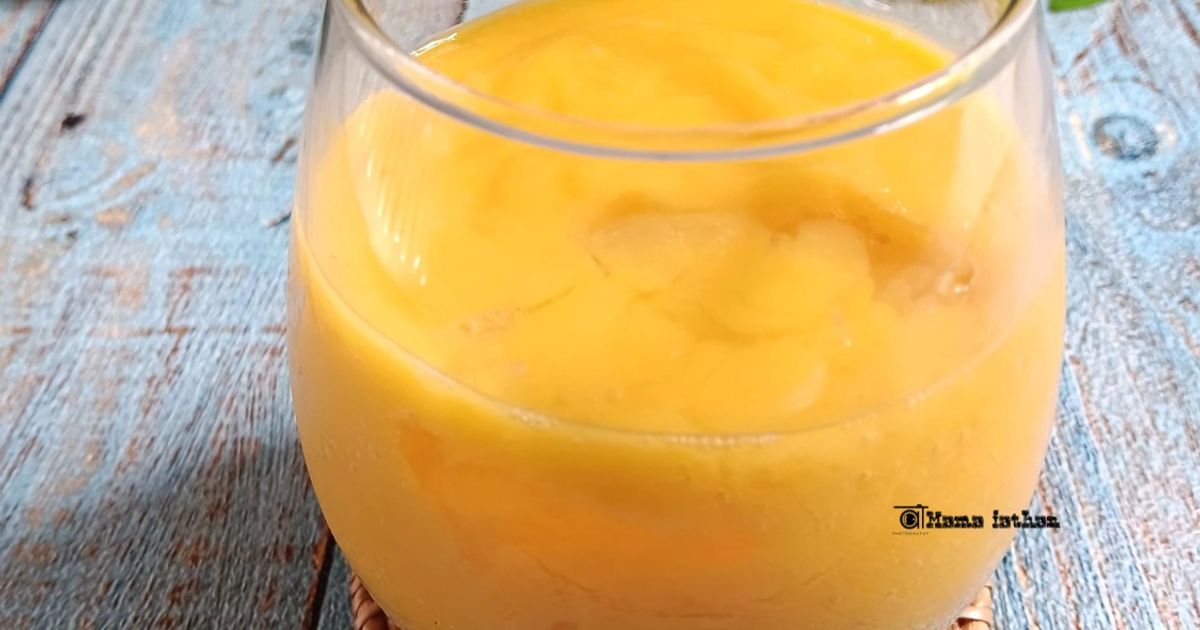 Juice mango cheese milk