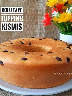 Foto resep Bolu Tape Topping Kismis⭐