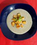 Crema de champiñones, a base de salsa bechamel