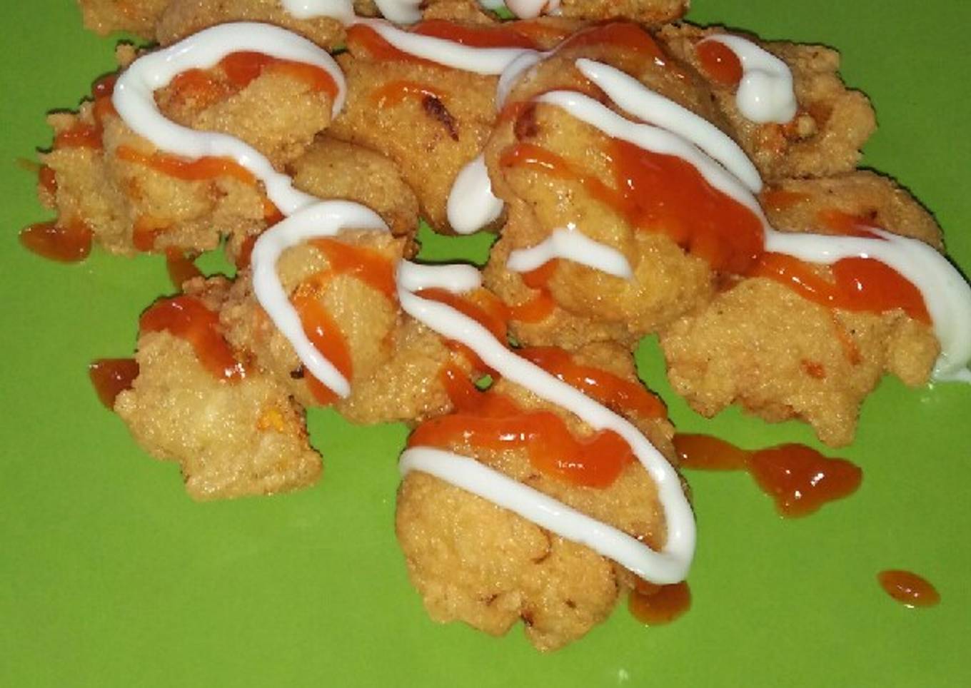 Tahu sireng saus mayonaise
