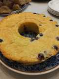 Budín de limón y arándanos