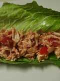 Barquita de lechuga con pollo