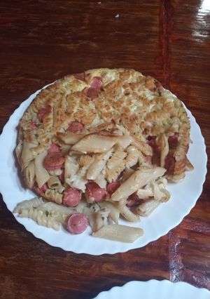 Una foto de Tortilla de fideos