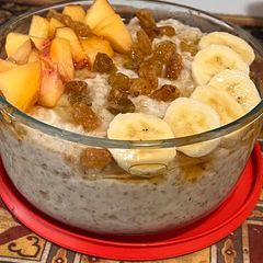 Steel cut oats A picture of Steel cut oats.