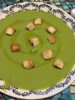 Una foto de Puré de guisantes