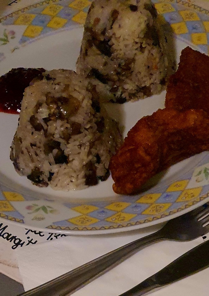 Afrikai harcsa gombás rizzsel recept fotója