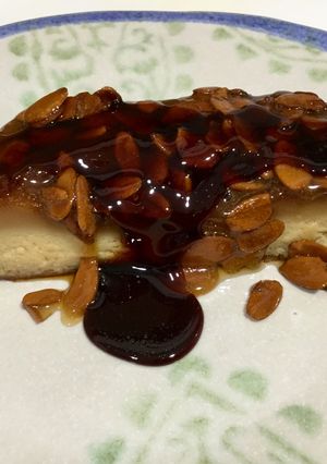 Foto principal de Flan de galletas con crocanti de almendra