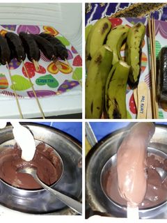 Foto resep Es Pisang balut Coklat