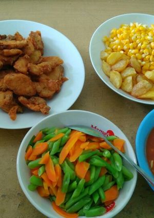 Foto resep Salad Sayur Ayam Asam Manis