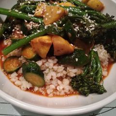 A picture of Vegan veggie bulgogi.
