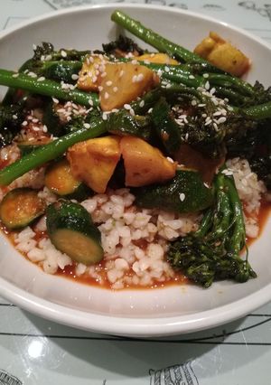 A picture of Vegan veggie bulgogi.