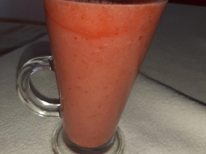 Simple Way Make Recipe Frozen Strawberry- Mixed Plum Nectar Smoothie that is Delicious, Really Delicious}