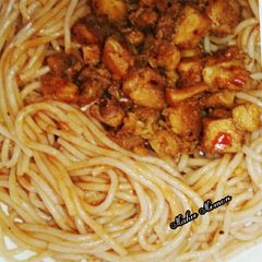 A picture of Fajitas Speghatti.