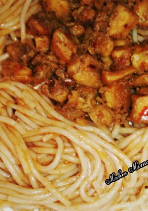 A picture of Fajitas Speghatti.