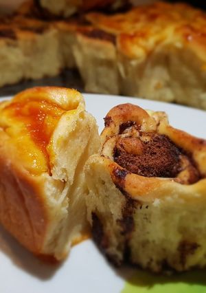 Kakaós és lekváros csiga tortaformában recept fotója