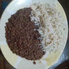 A picture of Daal chawal.