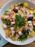 Spring Salad with Mango, Chicken, Spinach & Cashews