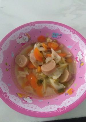 Foto resep Sop bakso sapi simple