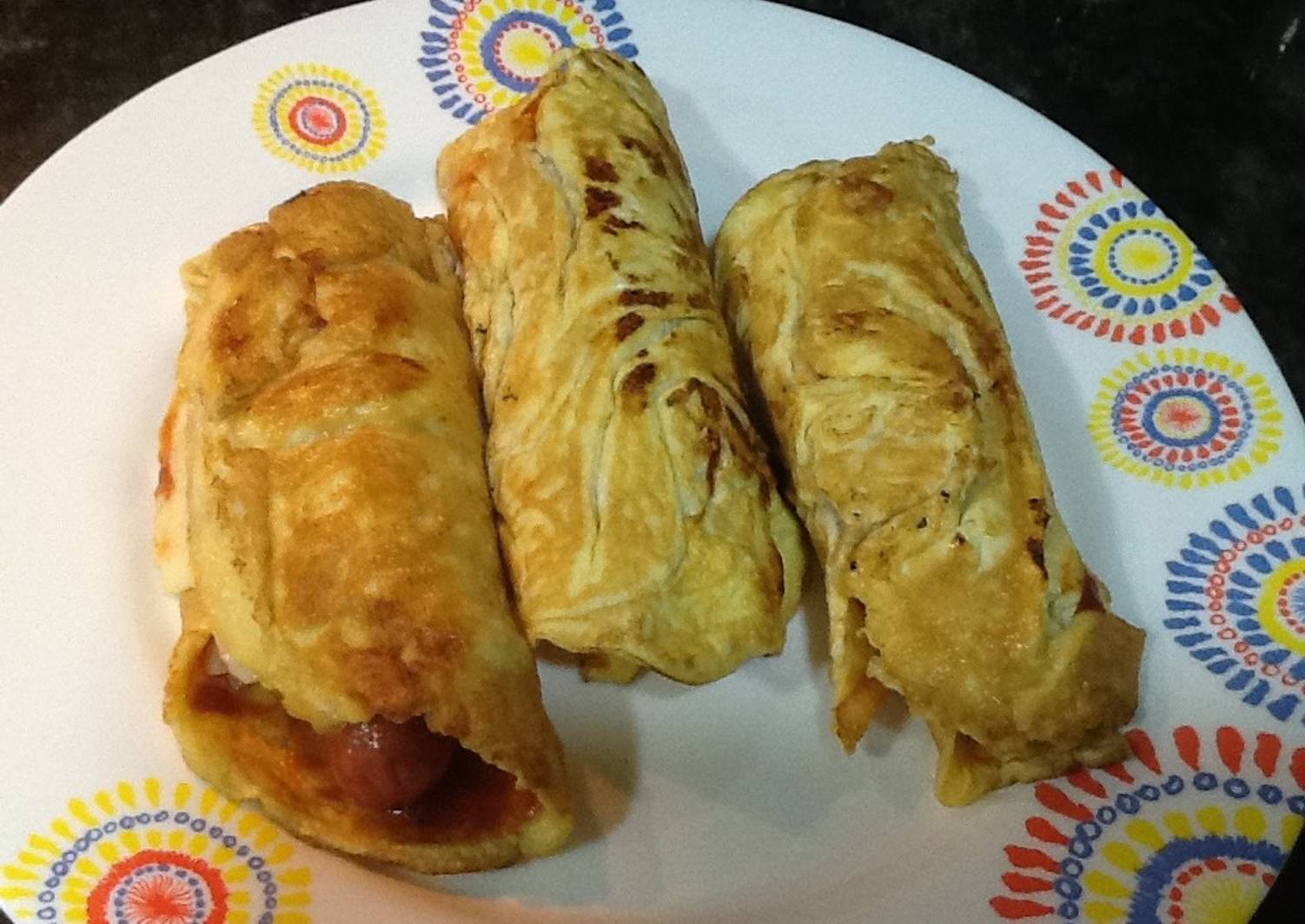 Rollitos de tortilla con salchichas Receta de latuto Cookpad