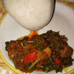 A picture of Sakwara with green sauce.