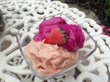 Sorvete de Morango e Pitaya: