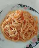 Spaghetti en salsa al limón (fideos veganos)