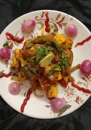 इंडो चाइनीज -चाइनीज चिली पनीर चाइनीज रेसिपी मुख्य फोटो