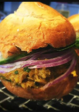A picture of Thai Pulled Pork Sliders.