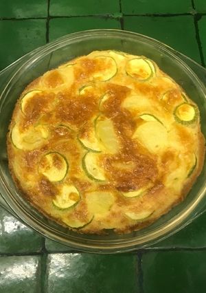Una foto de Papas y calabacitas al horno