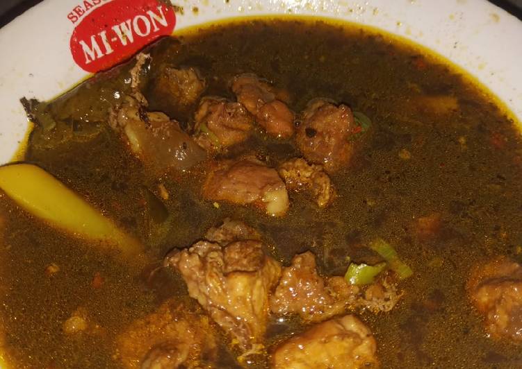 Resep Rawon daging sapi Anti Gagal