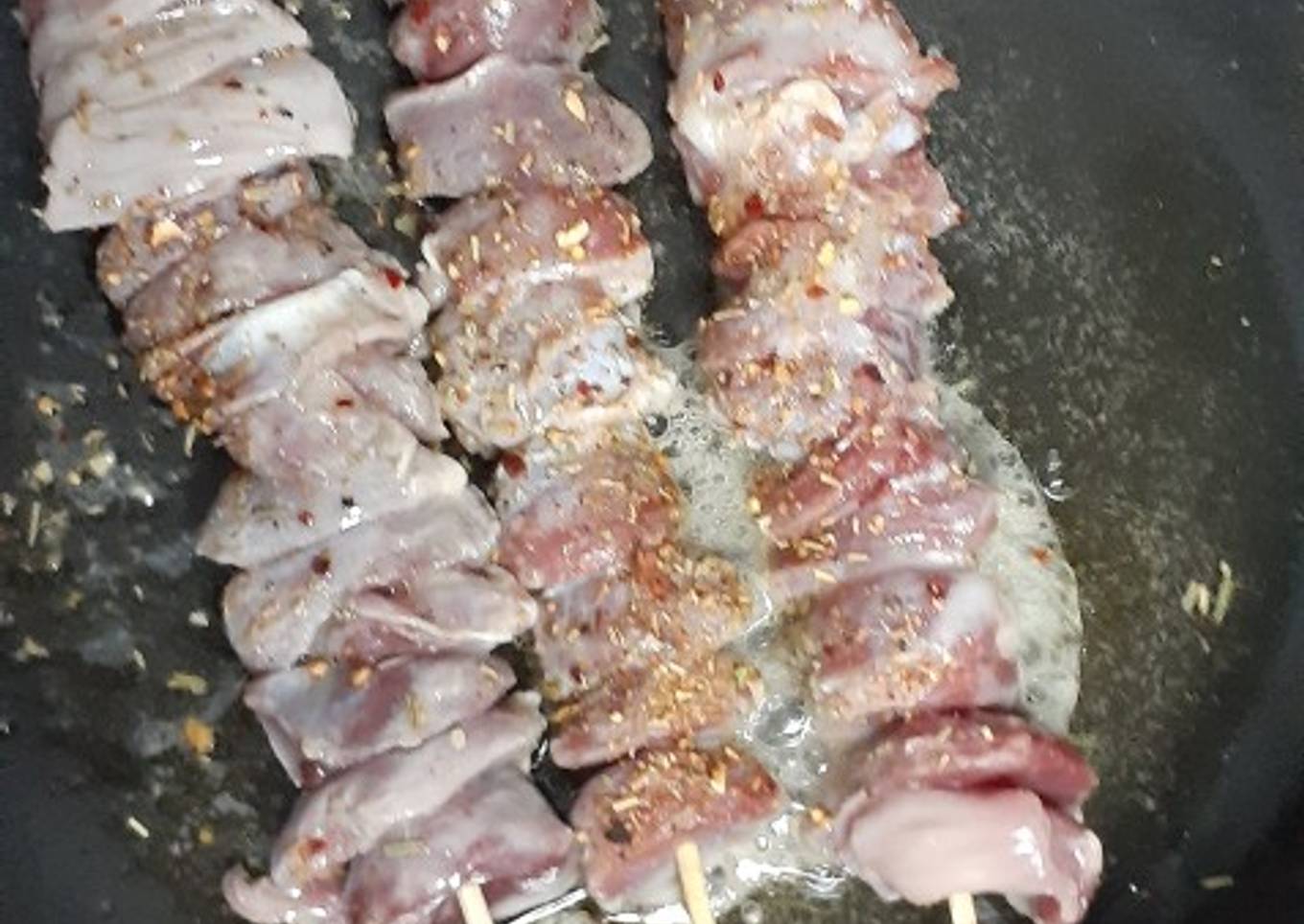 Gizzard kebabs (sunakimo)