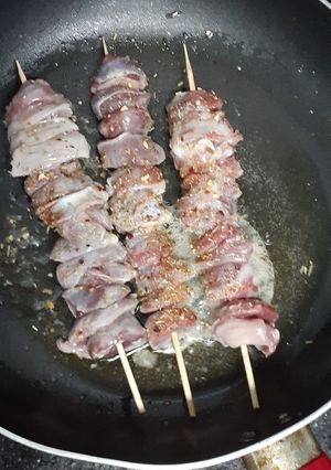 A picture of Gizzard kebabs (sunakimo).