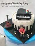 71. Piano Fondant Birthday Cake