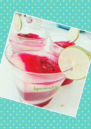Foto resep Puding Buah Naga