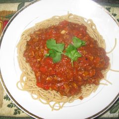 A picture of Homemade Meat Pasta Sauce.