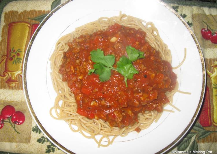 Homemade Meat Pasta Sauce