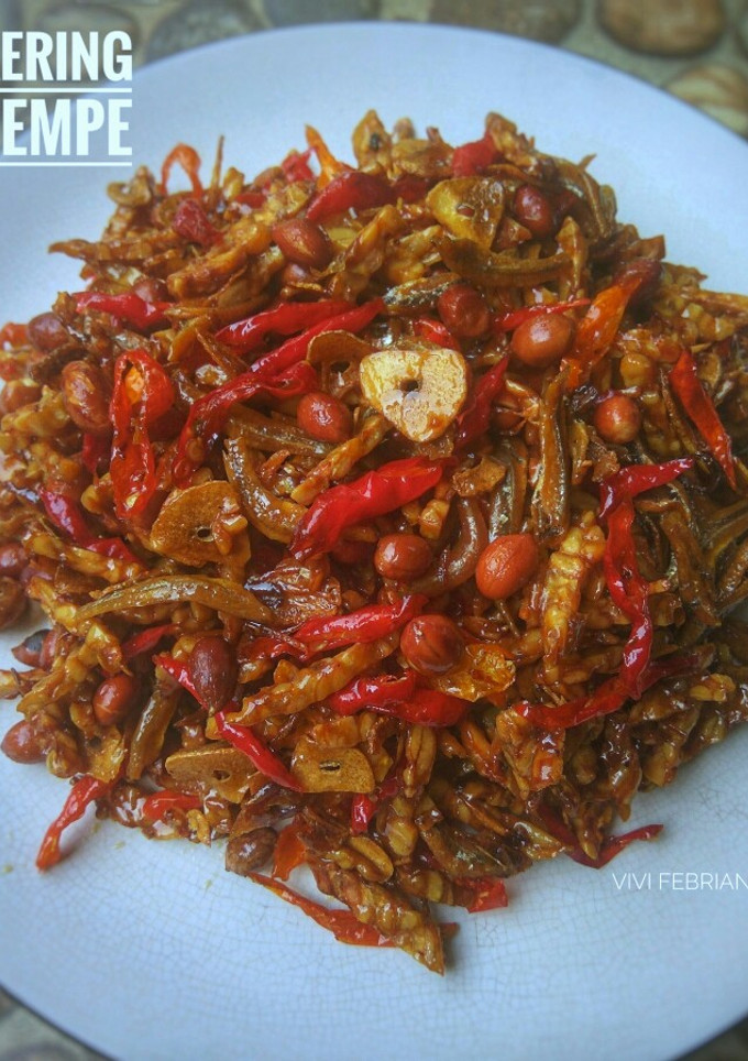 Foto resep Kering tempe pedas manis