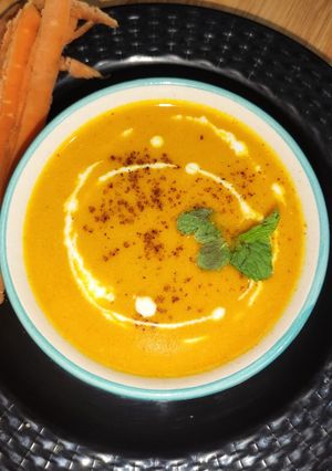 A picture of Carrot Ginger Immunity Booster Soup.