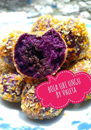 Foto resep Bola-Bola Ubi Ungu