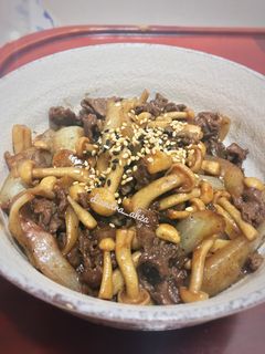 Foto resep Beef teriyaki with mushroom