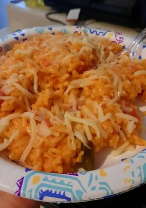 A picture of Dollar Store Spanish Rice.