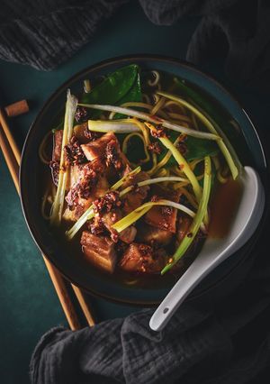 A picture of Chinese Inspired Chicken Broth (Using Leftover Carcass).
