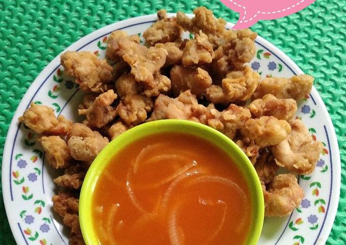 Ayam popcorn saus asam manis