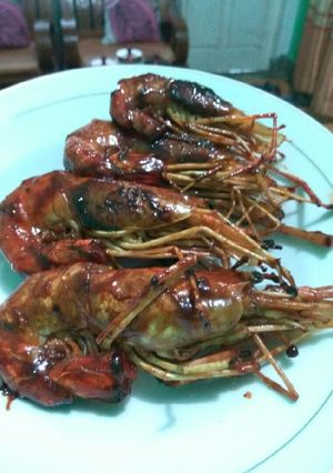 Foto resep Udang bakar madu (Teflon)