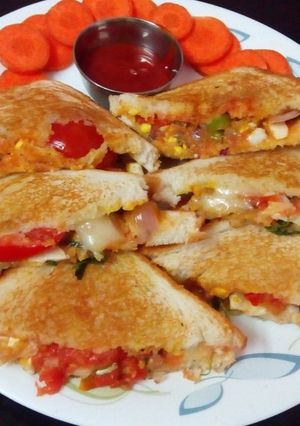 A picture of Cheesy Egg sandwich.