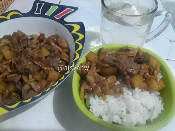 Resep Rice bowl daging jamur, Lezat Sekali