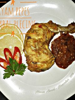 Foto resep Ayam Pepes Sambal Plecing (Menu Eat Clean 🍗)