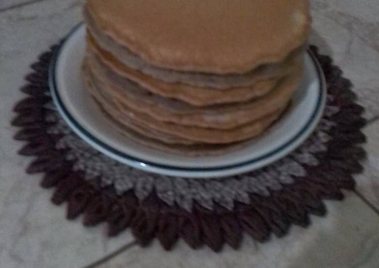 Pancake choklat rumahan teflon