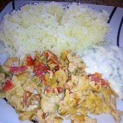 A picture of Spicy scrambled egg #4weeksChallenge.